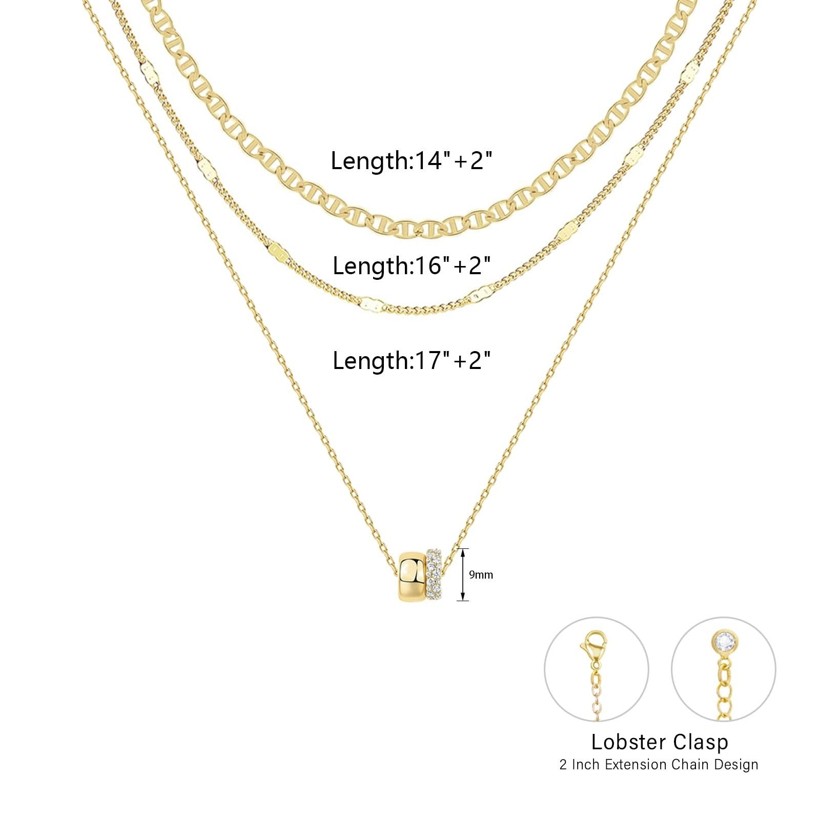 Necklace Zircon-laid Necklace Suit Women