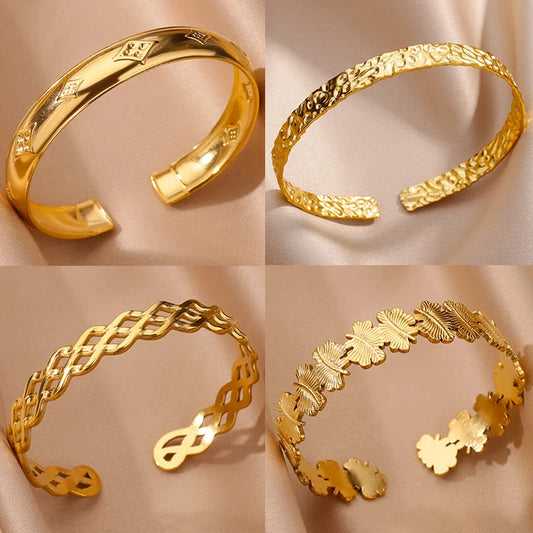 Stainless Steel Bangles Bracelets for Women