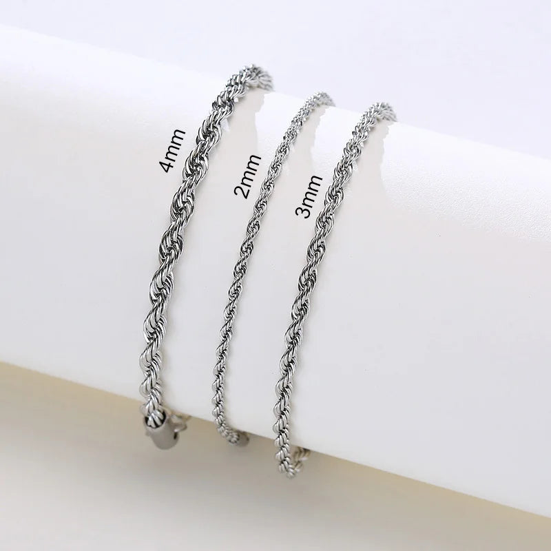 Chic Flash Twisted Rope Chain Bracelets For Women