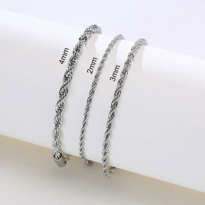 Chic Flash Twisted Rope Chain Bracelets For Women