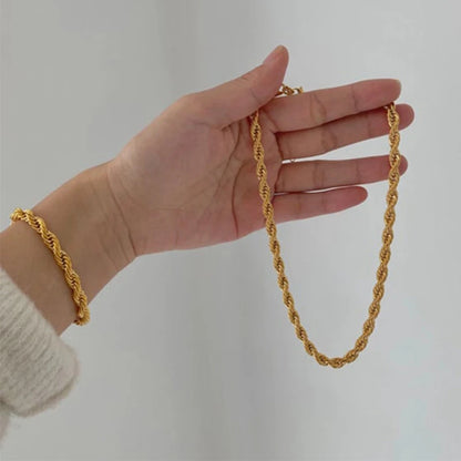 Chic Flash Twisted Rope Chain Bracelets For Women