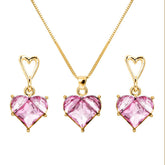 Pendant Necklace Earrings Jewelry Suit