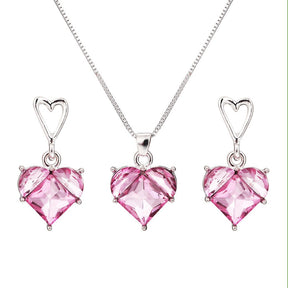 Pendant Necklace Earrings Jewelry Suit