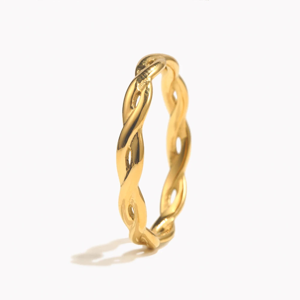 Minimalist 18K Gold Plated Waterproof Ring
