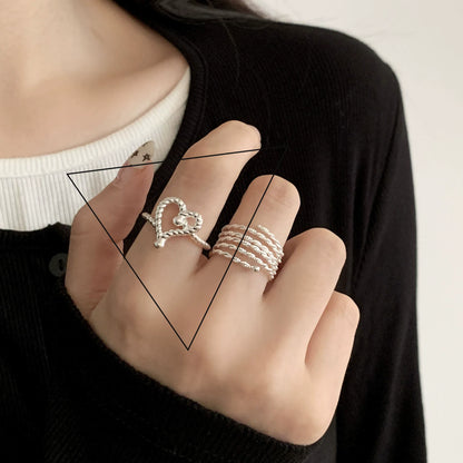 925 Sterling Silver Flower Lace Ring