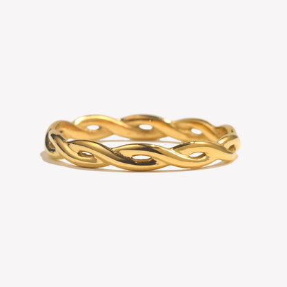 Minimalist 18K Gold Plated Waterproof Ring