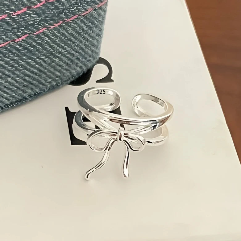 925 Sterling Silver Flower Lace Ring