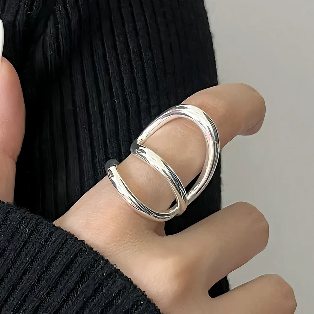 925 Sterling Silver Flower Lace Ring