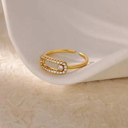 Luxury Zircon Geometric Rings For Women