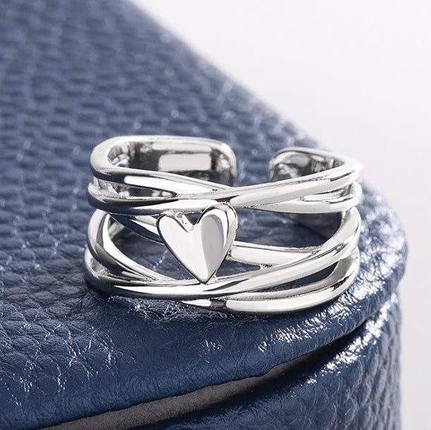 925 Sterling Silver Flower Lace Ring