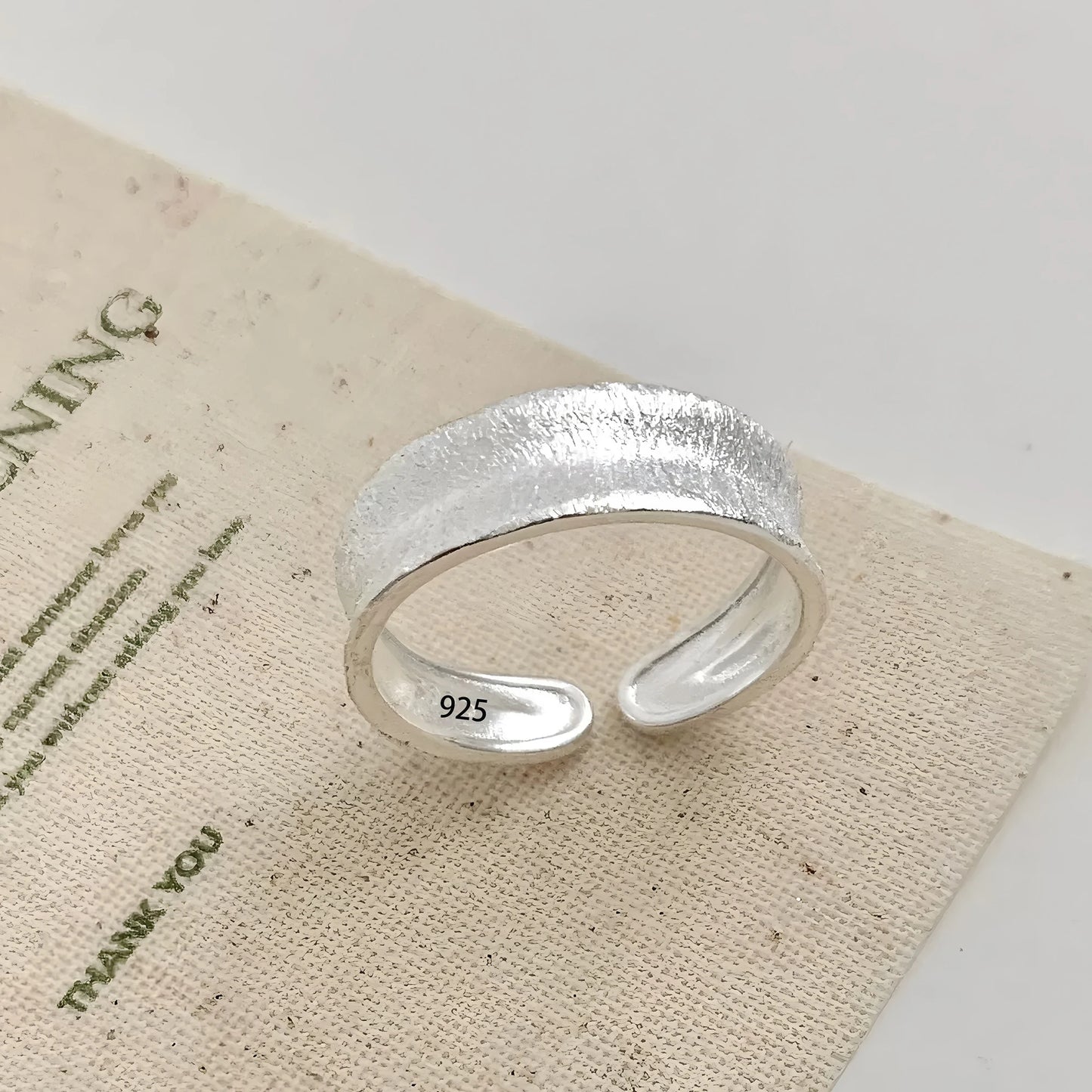 925 Sterling Silver Flower Lace Ring