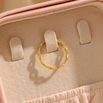 Minimalist 18K Gold Plated Waterproof Ring