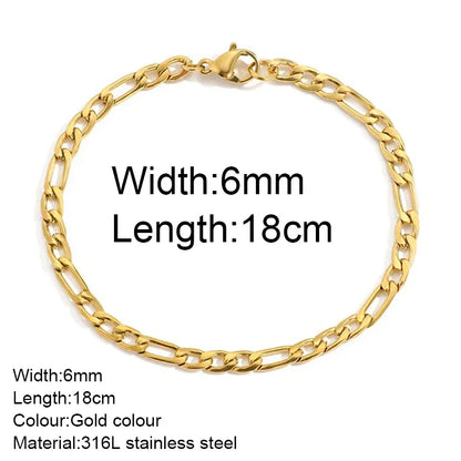 Gold Twist Cuban Chain Bracelet