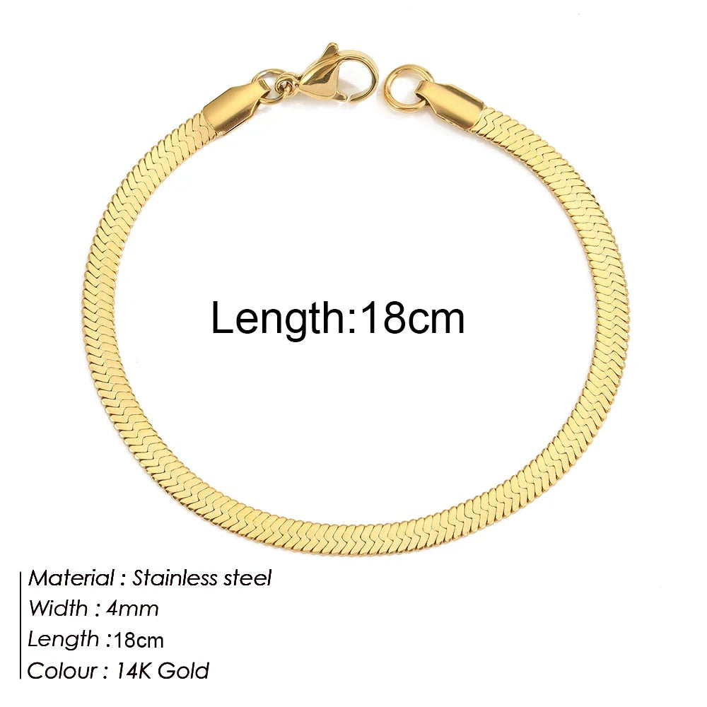 Gold Twist Cuban Chain Bracelet