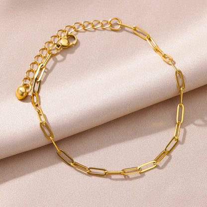 Gold Pearl Chain Anklet For Women