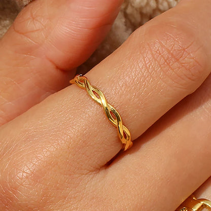 Minimalist 18K Gold Plated Waterproof Ring