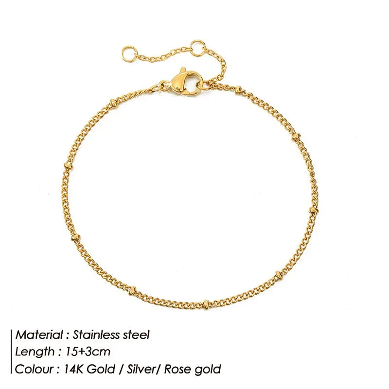 Gold Twist Cuban Chain Bracelet