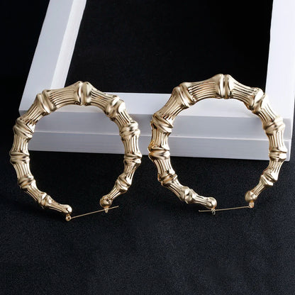 Punk Big Statement Bamboo Round Hoops