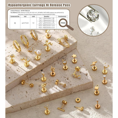 Hypoallergenic Stainless Steel Stud Earring