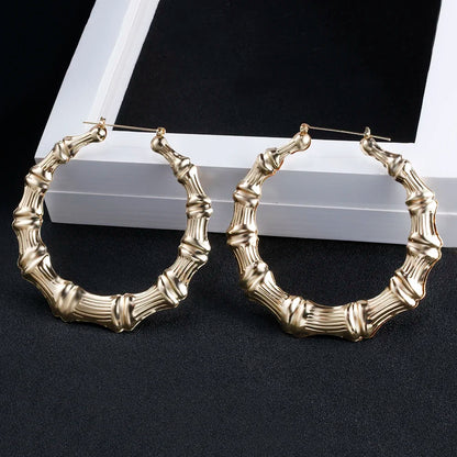 Punk Big Statement Bamboo Round Hoops