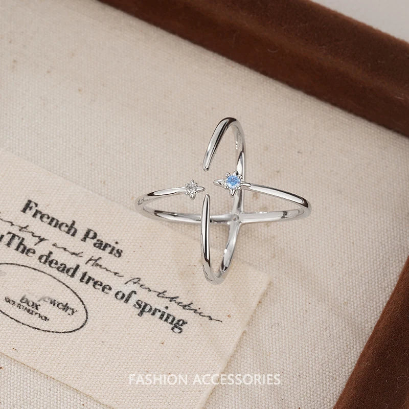 925 Sterling Silver Flower Lace Ring