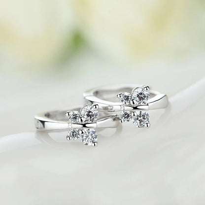 Butterfly Huggie Earrings Sterling Silver