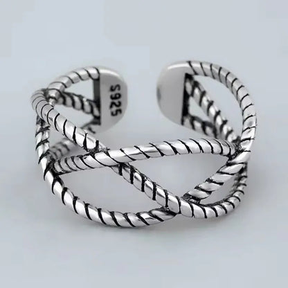 925 Sterling Silver Flower Lace Ring