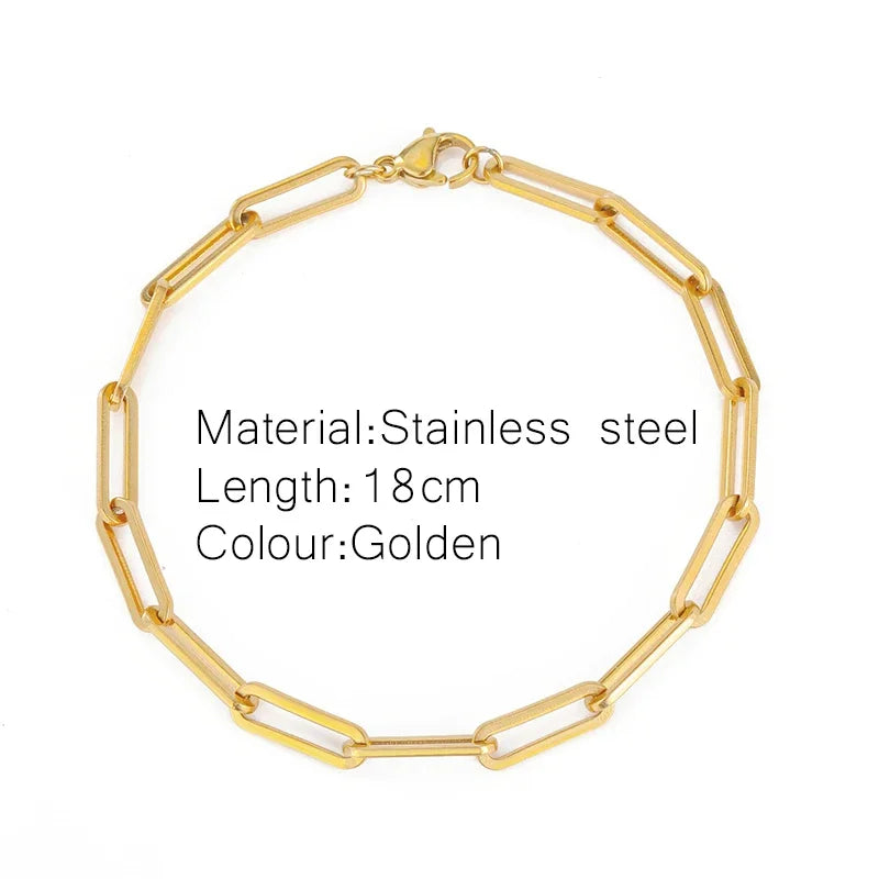 Gold Twist Cuban Chain Bracelet