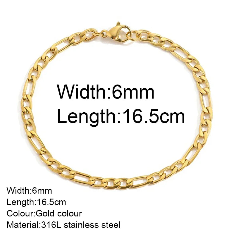Gold Twist Cuban Chain Bracelet