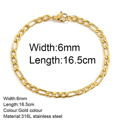 Gold Twist Cuban Chain Bracelet