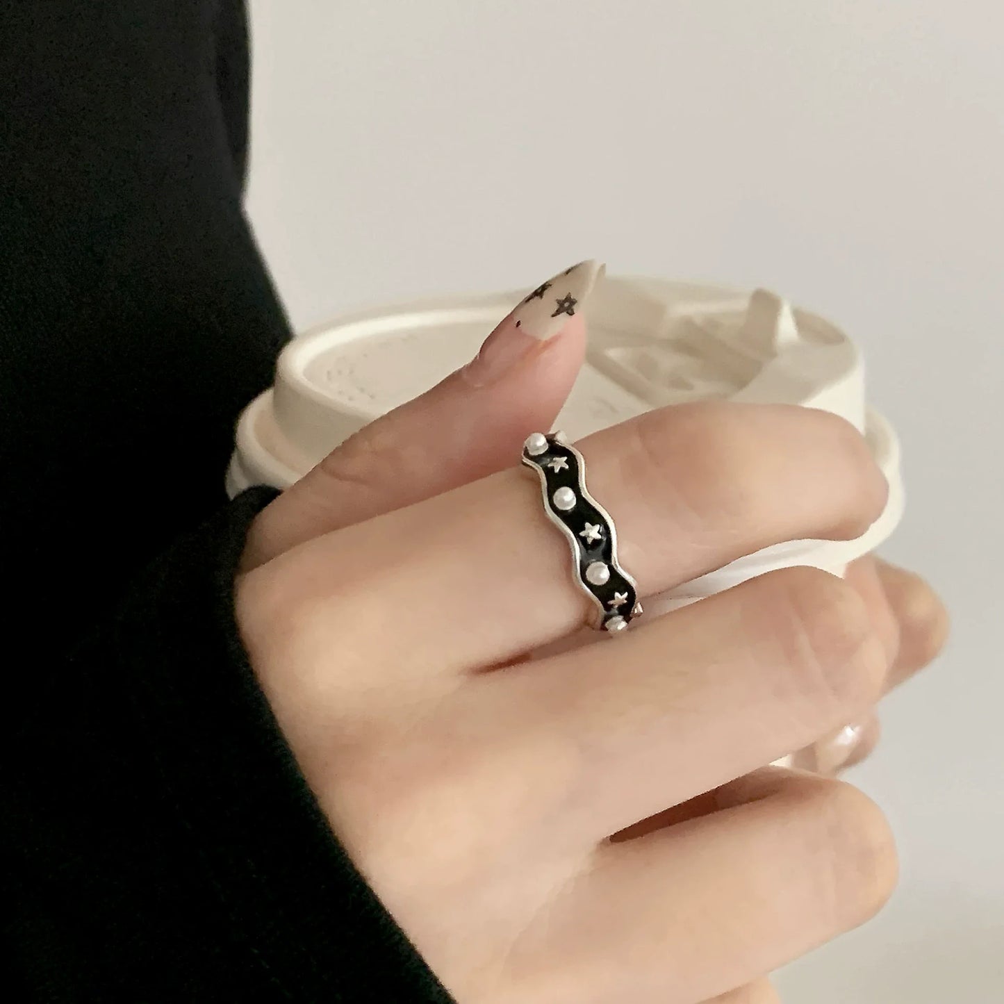 925 Sterling Silver Flower Lace Ring