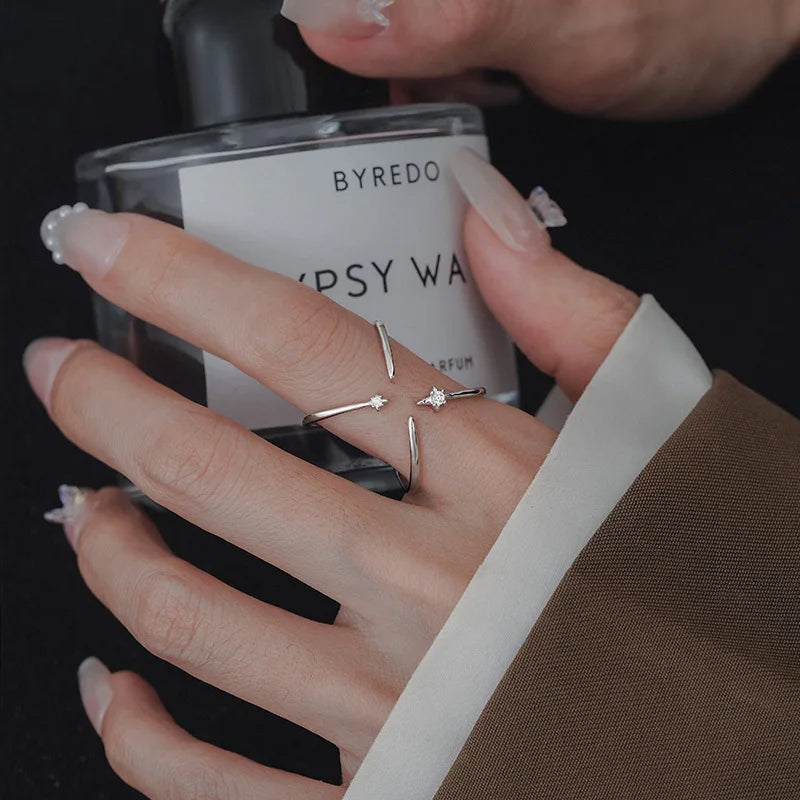 925 Sterling Silver Flower Lace Ring