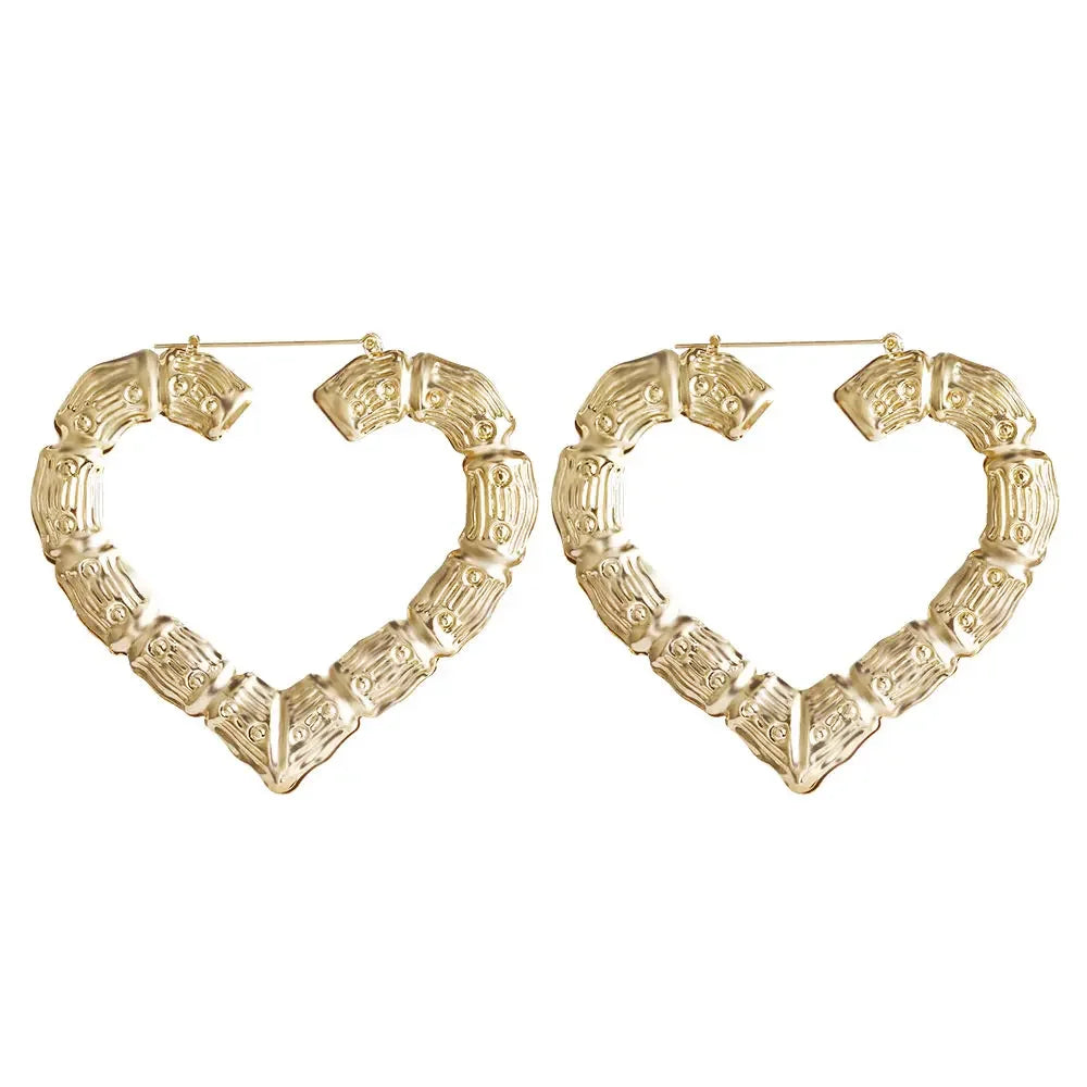 Punk Big Statement Bamboo Round Hoops