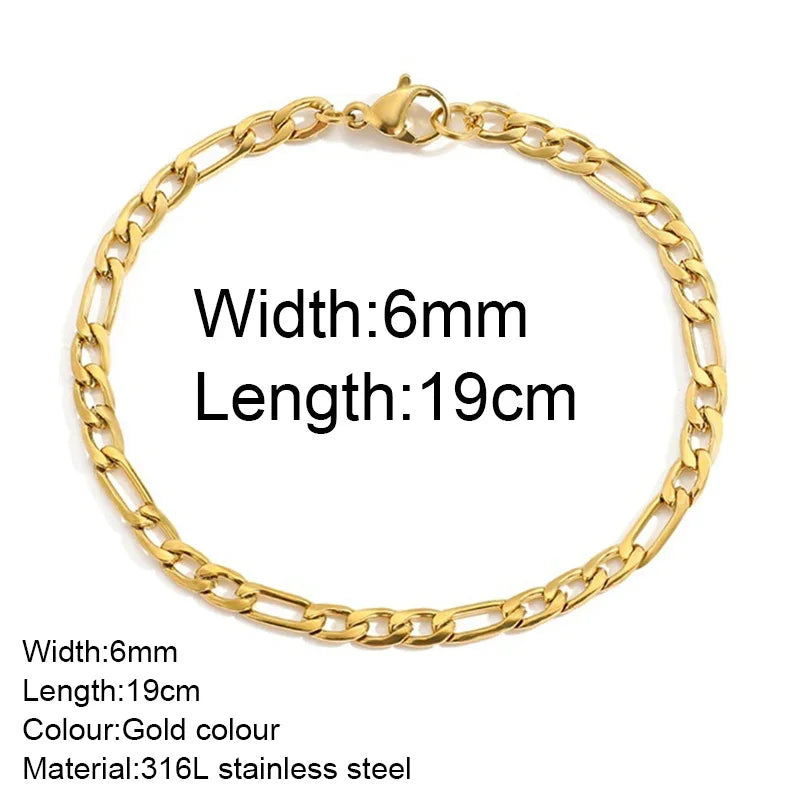 Gold Twist Cuban Chain Bracelet