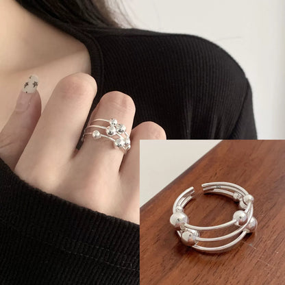 925 Sterling Silver Flower Lace Ring