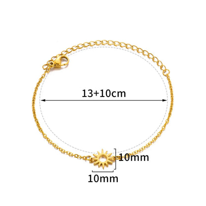 Gold Pearl Chain Anklet For Women