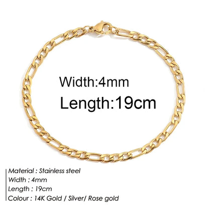 Gold Twist Cuban Chain Bracelet