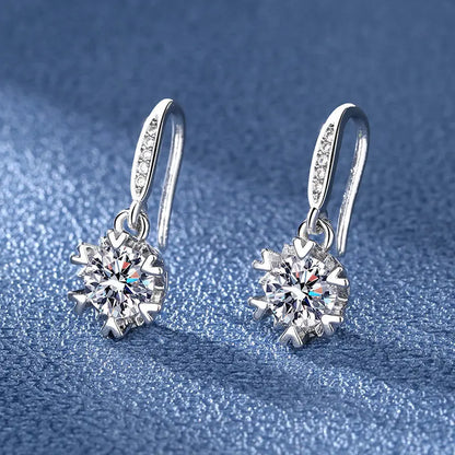 Sterling Silver Crystal CZ Stud Earrings