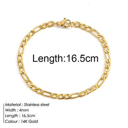 Gold Twist Cuban Chain Bracelet