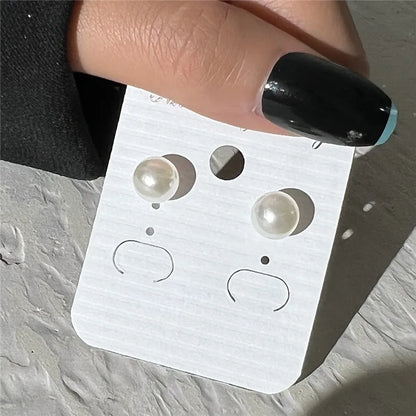 Women’s Pearl & Stud Earrings Set