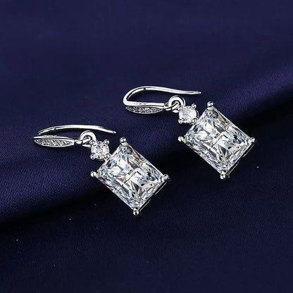 Sterling Silver Crystal CZ Stud Earrings