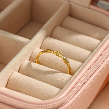 Minimalist 18K Gold Plated Waterproof Ring