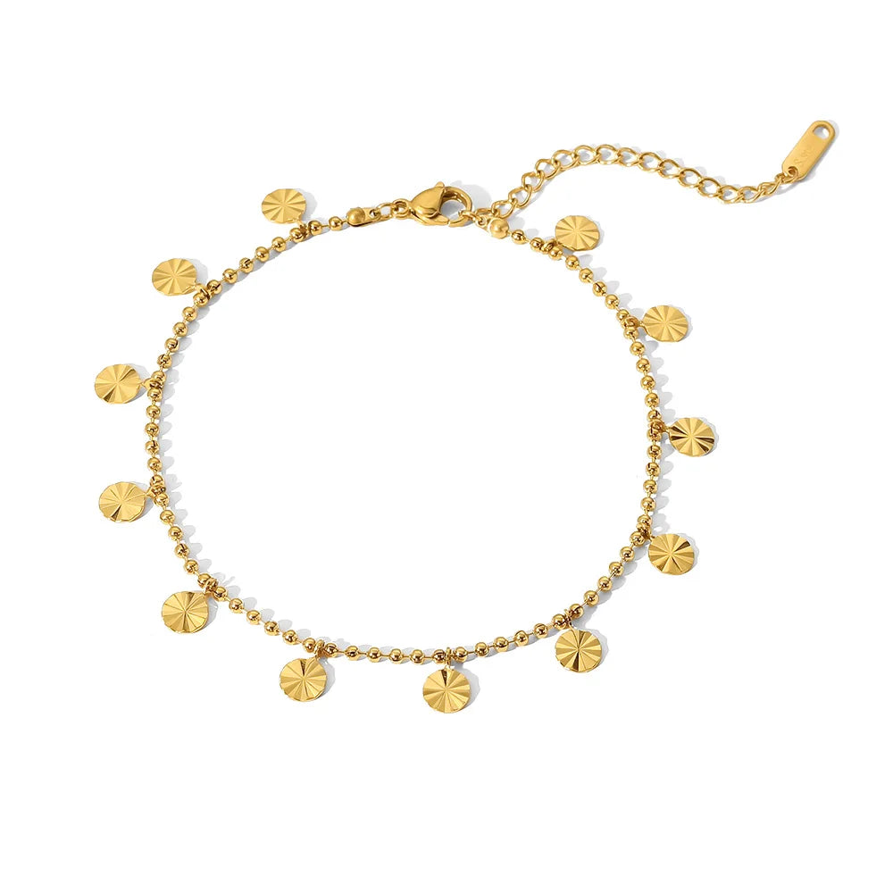 18K Gold Plated Stainless Steel Anklets