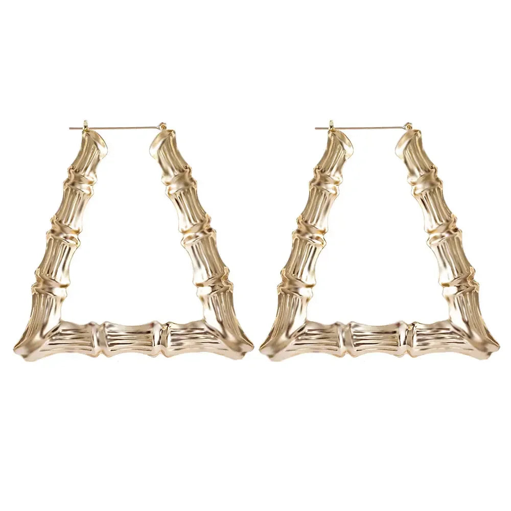 Punk Big Statement Bamboo Round Hoops