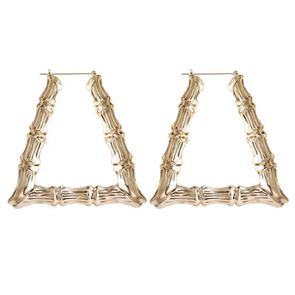 Punk Big Statement Bamboo Round Hoops