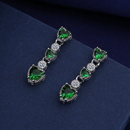 Sterling Silver Crystal CZ Stud Earrings