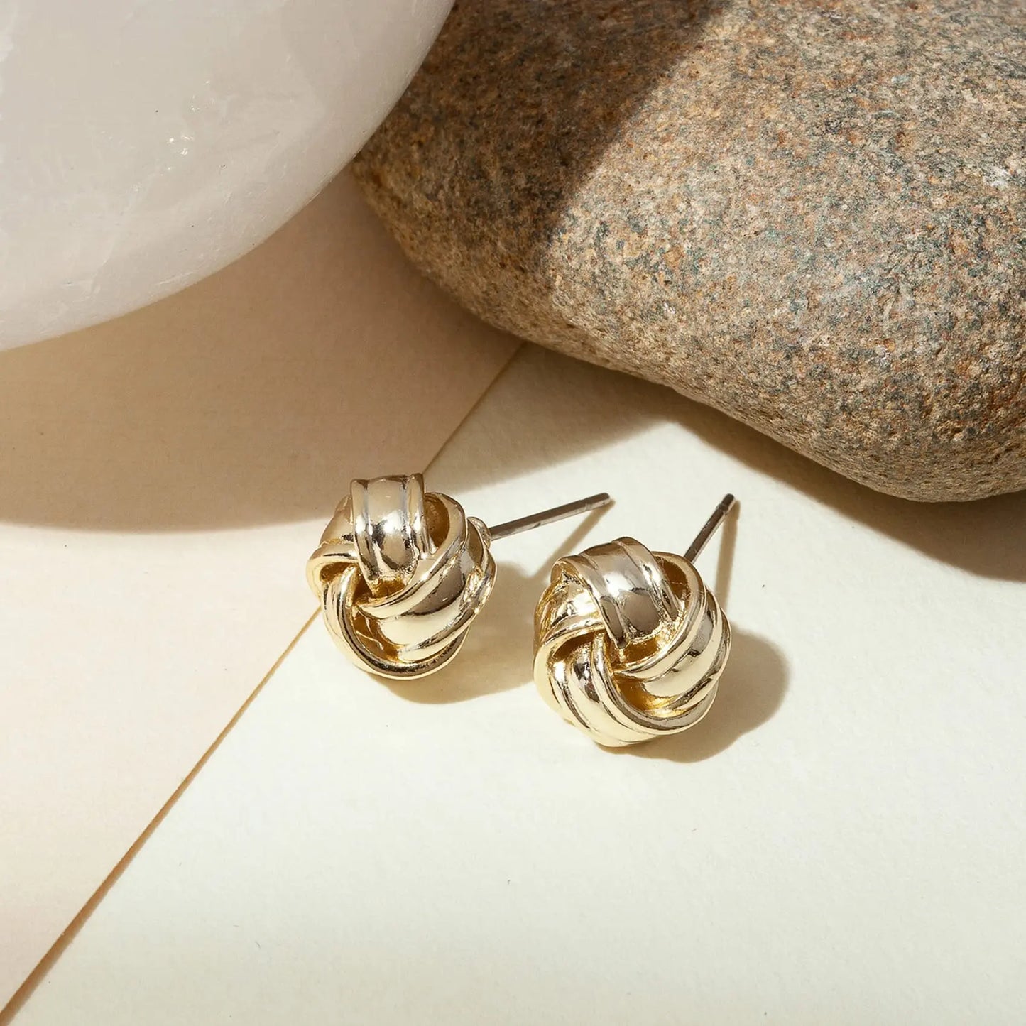 Women’s 14K Gold Knot Stud Earrings