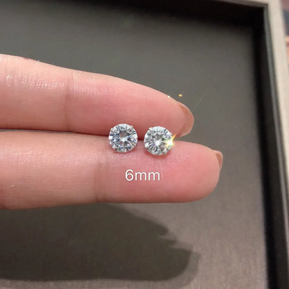 925 Sterling Silver CZ Stud Earrings