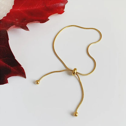 Stainless Steel Adjustable Snake Chain Bracelet