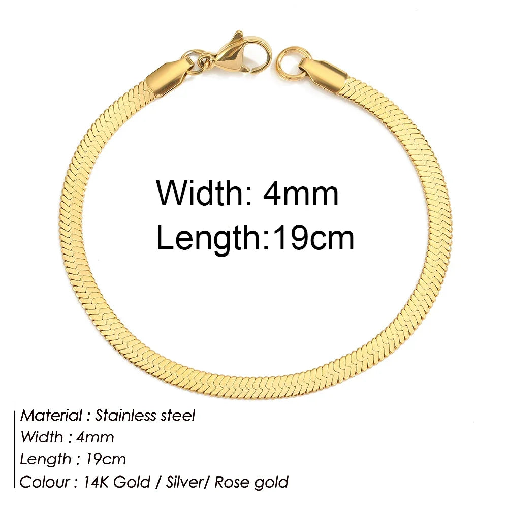 Gold Twist Cuban Chain Bracelet